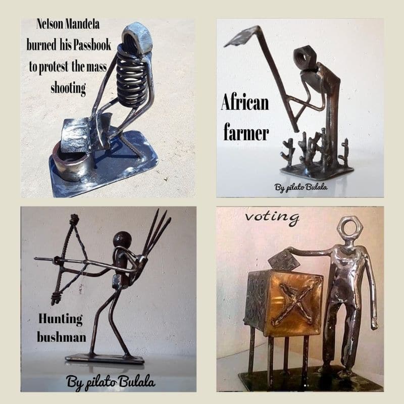 Pilato Bulala - Scrap Metal Artists - Four Examples of his Scraptures