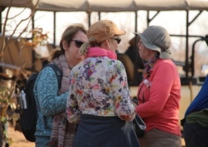 Ladies enjoying a chat on retreat Ladies enjoying a chat on retreat